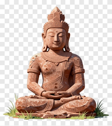 Sitting Buddha Statue PNG