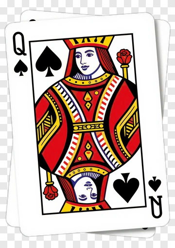 Queen Of Spades Playing Card PNG