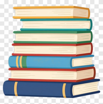 Stack Of Colorful Books PNG