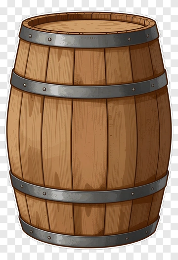 Wooden Barrel PNG