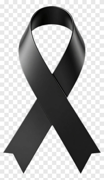 Black Awareness Ribbon PNG