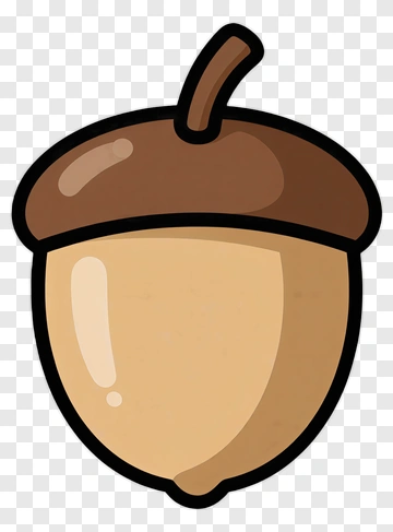 Cartoon Acorn PNG