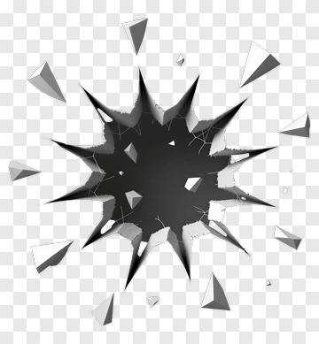 Cracked Wall With Sharp Edges PNG