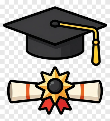 Graduation Cap And Diploma PNG