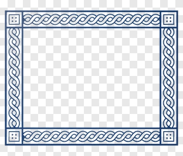 Celtic Knot Decorative Border PNG