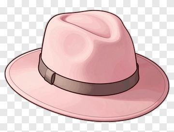Pink Fedora Hat PNG