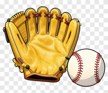 Baseball Glove And Ball PNG