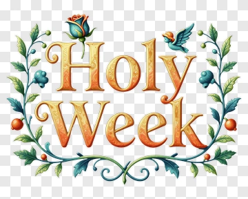 Holy Week Decorative Design PNG