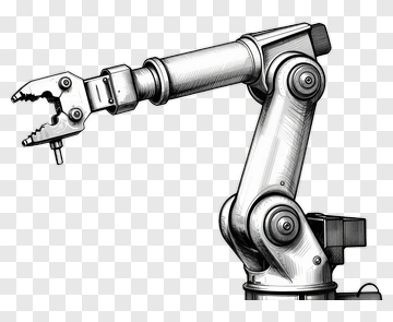Industrial Robotic Arm PNG
