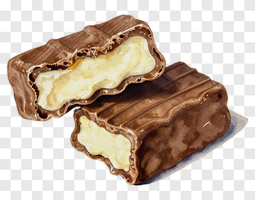 Chocolate Bar With Cream Filling PNG