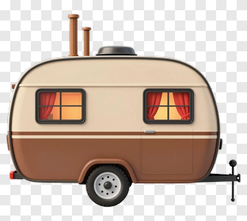 Vintage Travel Trailer PNG