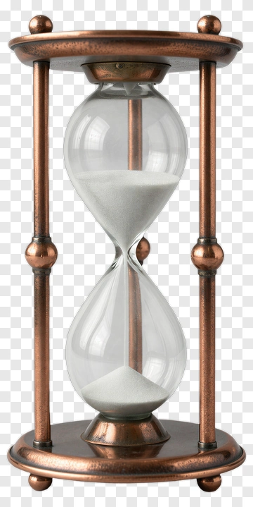 Copper Hourglass With Sand PNG