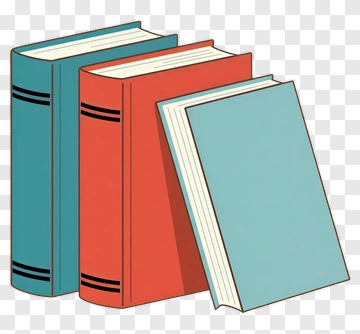Stack Of Colorful Books PNG