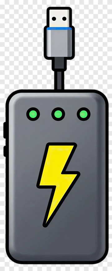 Power Bank With Usb Connector PNG