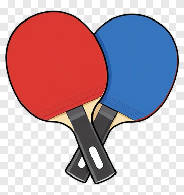 Ping Pong Paddles Crossed PNG
