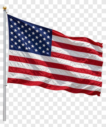 American Flag Waving PNG