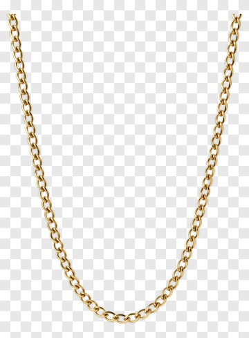 Gold Chain Necklace PNG