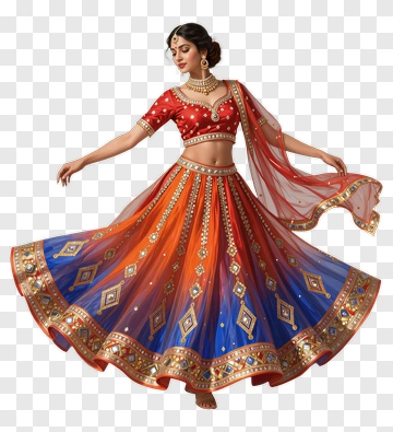 Beautiful Woman In Traditional Indian Dress PNG