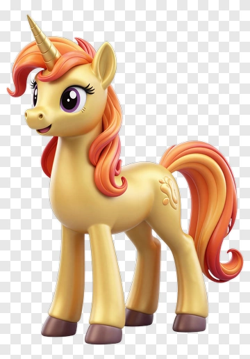 Cartoon Unicorn Character PNG