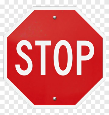 Red Stop Sign PNG