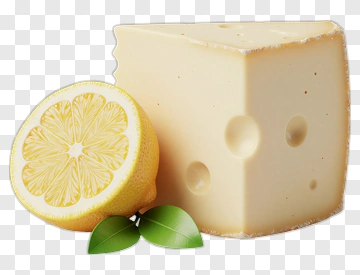 Cheese And Lemon Composition PNG