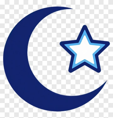 Crescent Moon And Star Icon PNG