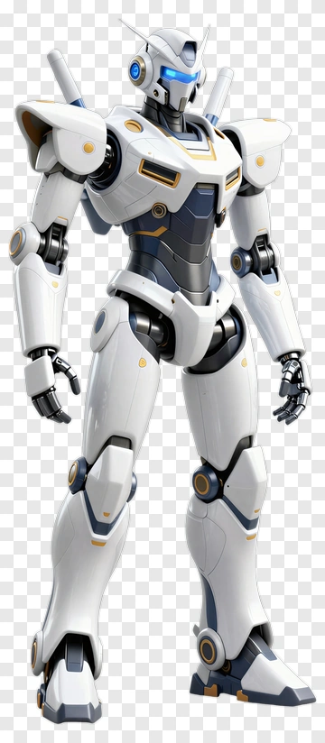 3D Robot Character PNG