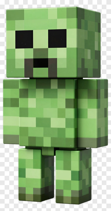 3D Creeper Character From Minecraft PNG