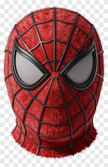 3D Spider-Man Mask PNG