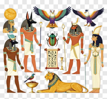 Egyptian Deities And Symbols PNG
