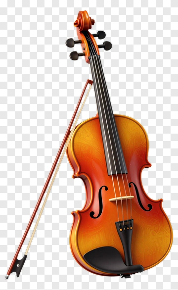 3D Violin On Stand PNG
