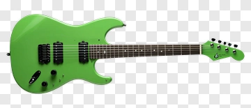 Green Electric Guitar PNG