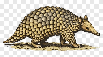 Pangolin Walking On The Ground PNG