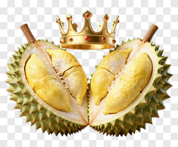 Durian With A Crown PNG