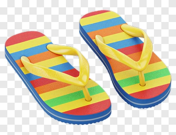 Colorful Flip Flops PNG