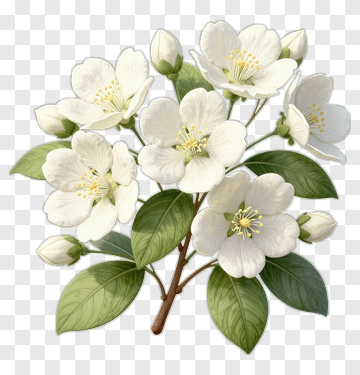 White Flower Bouquet PNG