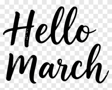 Hello March PNG