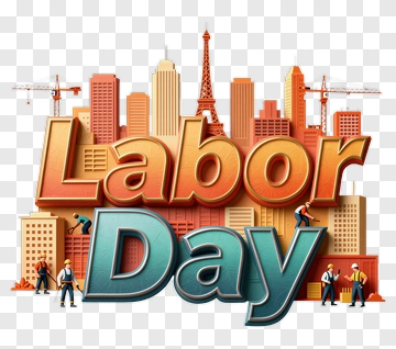 Labor Day Celebration Graphic PNG