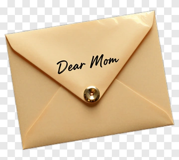 Envelope Addressed To Mom PNG