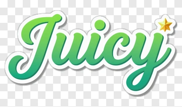 Juicy Text Design PNG