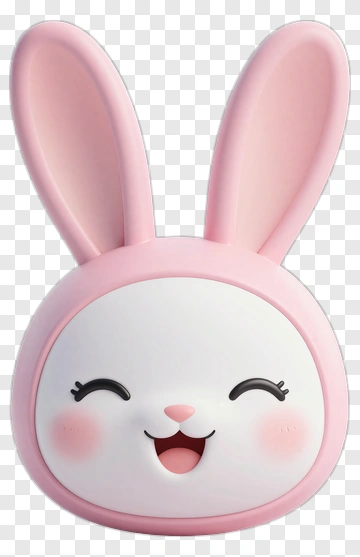 Cartoon Bunny Face PNG