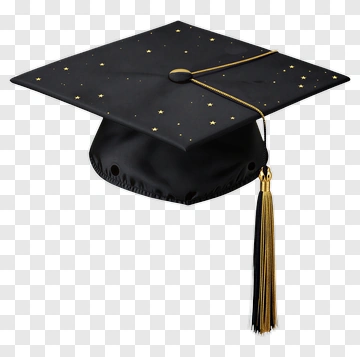 Graduation Cap With Stars PNG
