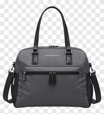 Gray Laptop Bag With Adjustable Straps PNG