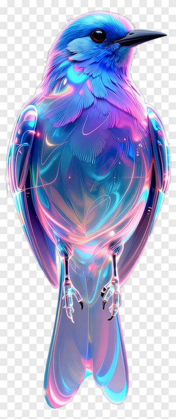 Colorful Bird With Vibrant Feathers PNG