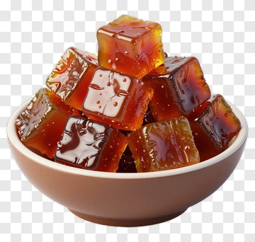 Bowl Of Jelly Cubes PNG