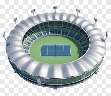 3D Tennis Stadium PNG
