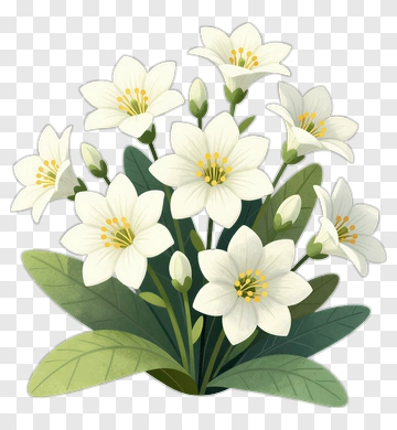 White Flower Bouquet PNG