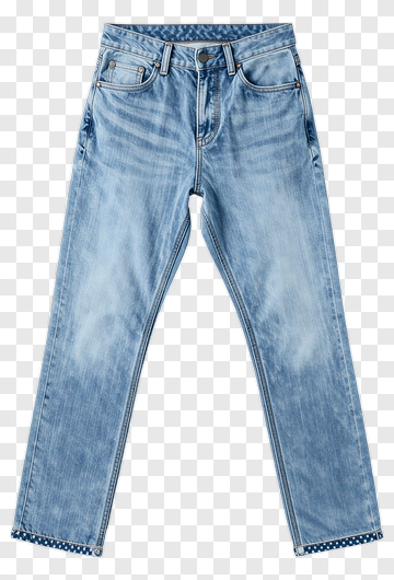 Light Blue Denim Jeans PNG