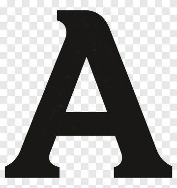 Bold Letter A PNG