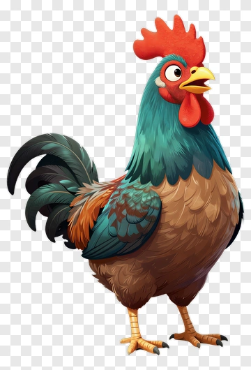 Cartoon Rooster PNG